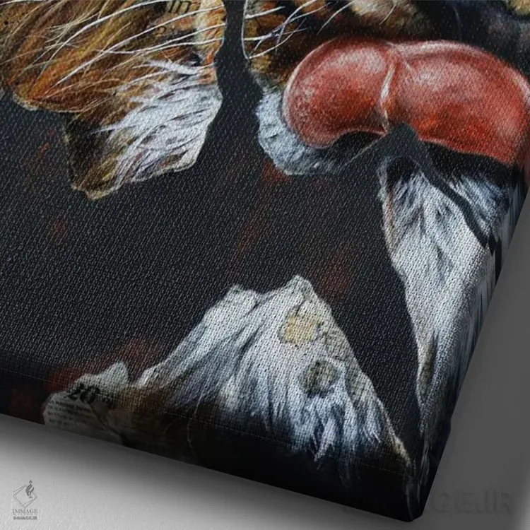 تابلو کائور؟ (نام خاص/غیرقطعی) اثر آناگرُز - نمای نزدیک بافت بوم