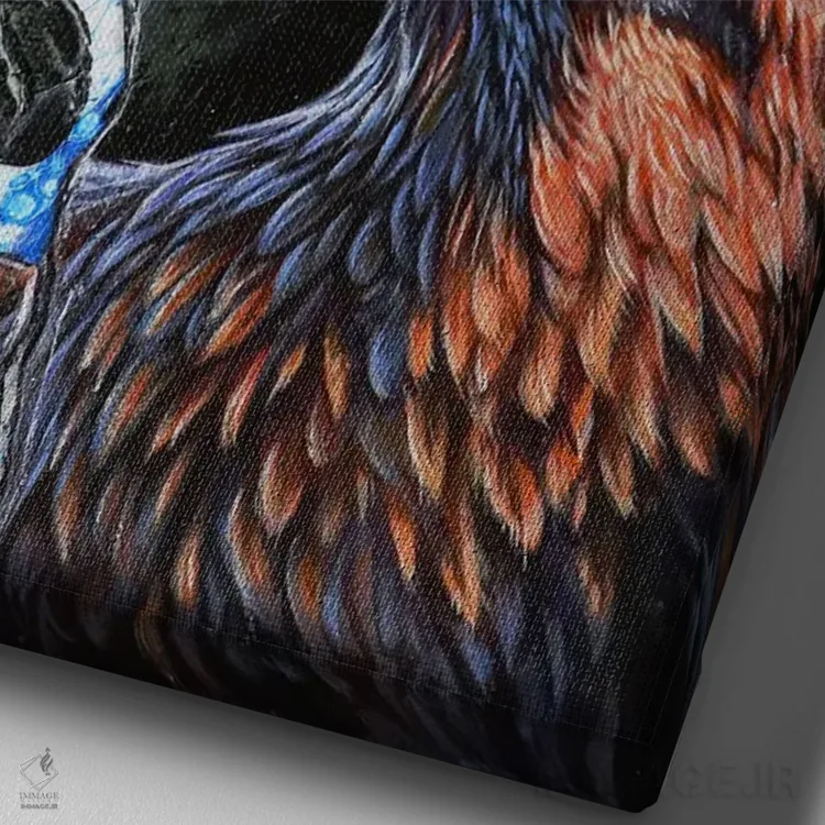 تابلو هکتور اثر آناگرُز - نمای نزدیک بافت بوم