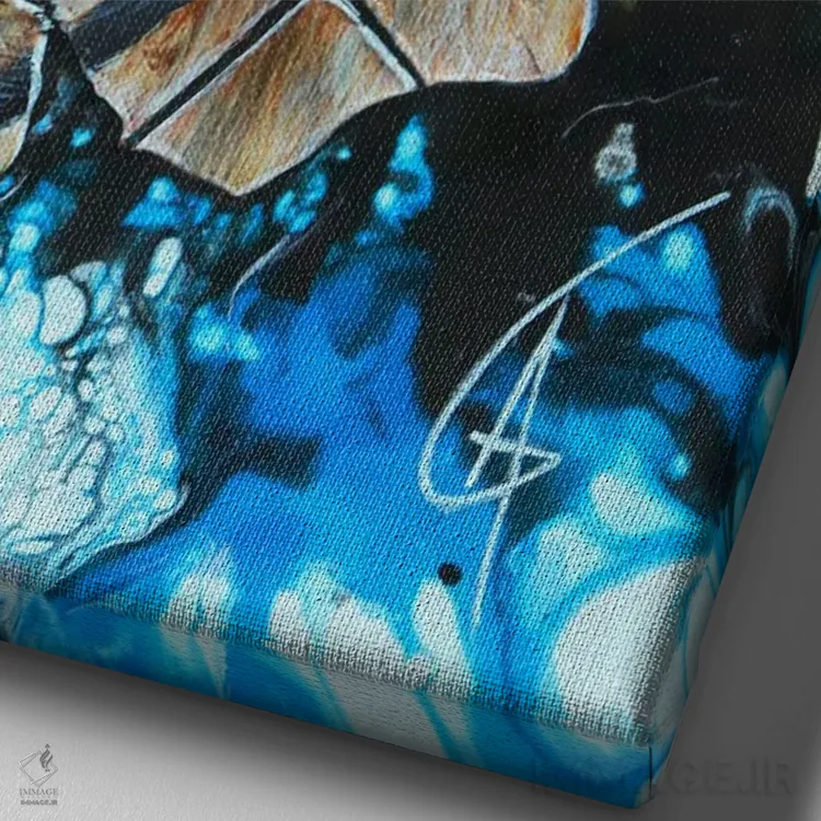 تابلو کاهَا اثر آناگرُز - نمای نزدیک بافت بوم