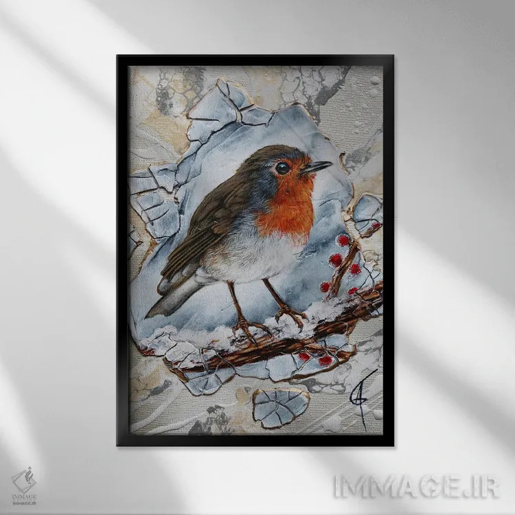 تابلو ایتی اثر آناگرُز - نمای قابدار مشکی