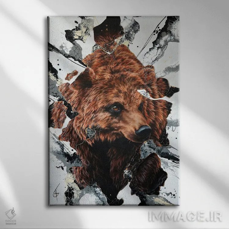 تابلو کارو اثر آناگرُز - نمای روبهرو روی دیوار