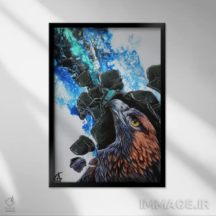 تابلو هکتور اثر آناگرُز - نمای قابدار مشکی