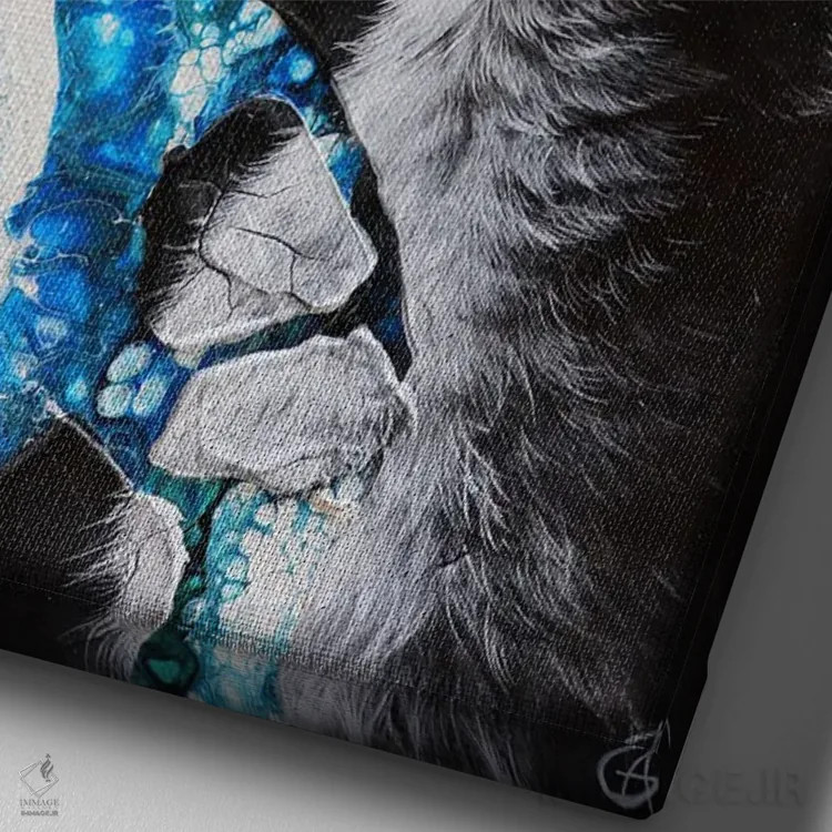 تابلو ماریوس اثر آناگرُز - نمای نزدیک بافت بوم