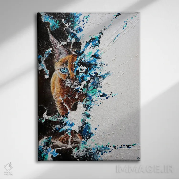 تابلو برهمنهیها ۱۱ (آثار هنری مفهومی) اثر آناگرُز - نمای روبهرو روی دیوار