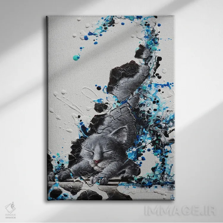 تابلو برهمنهیها ۱۶ (آثار هنری مفهومی) اثر آناگرُز - نمای روبهرو روی دیوار