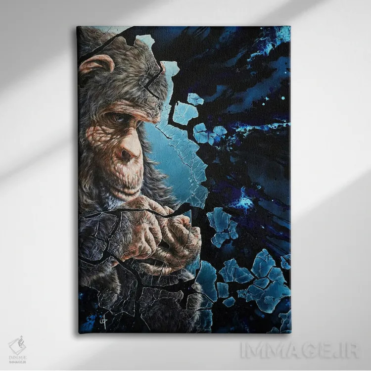 تابلو تَالیتی اثر آناگرُز - نمای روبهرو روی دیوار