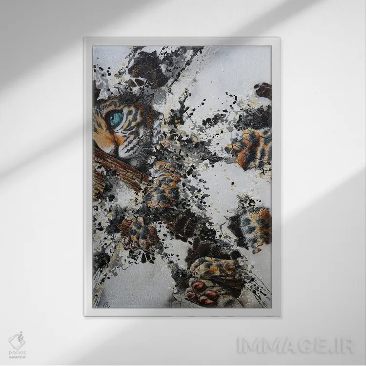 تابلو برهمنهیها ۹ (آثار هنری مفهومی) اثر آناگرُز - نمای قابدار سفید