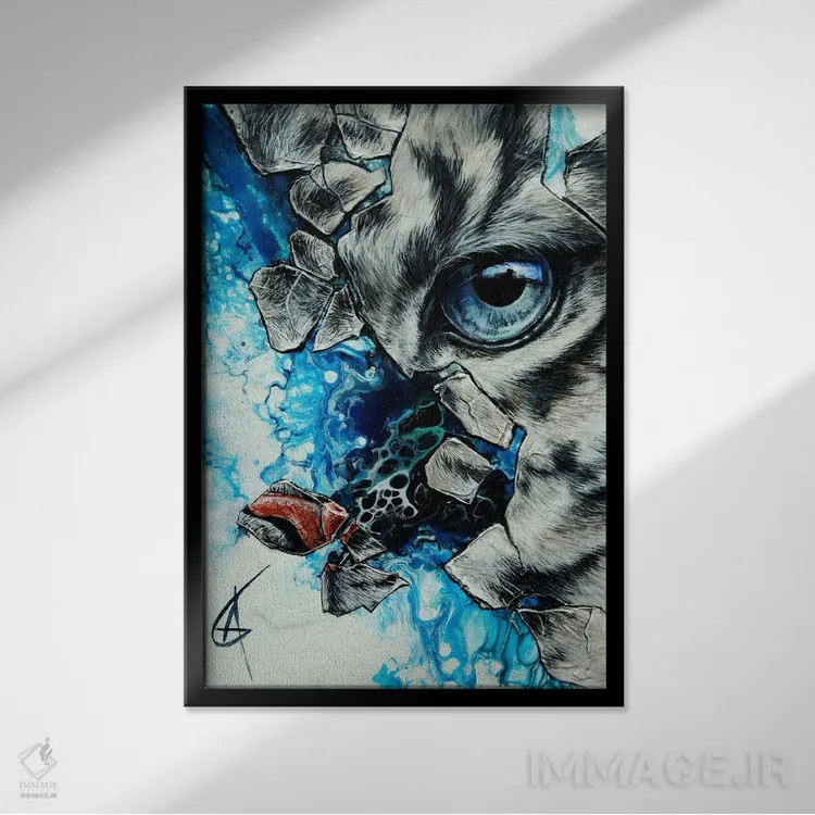 تابلو ماتا اثر آناگرُز - نمای قابدار مشکی