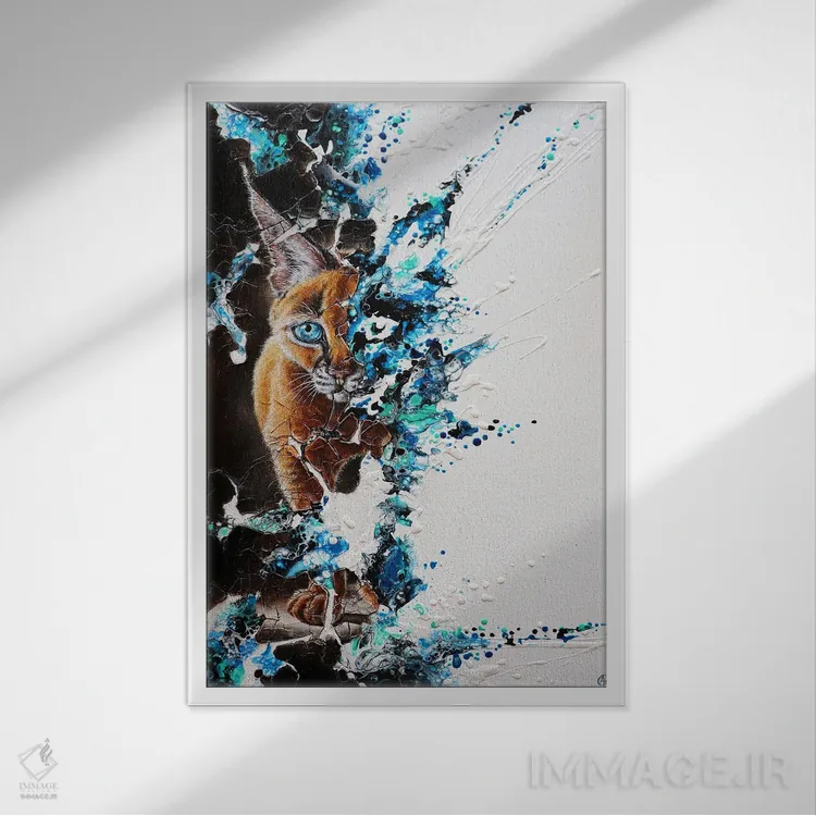 تابلو برهمنهیها ۱۱ (آثار هنری مفهومی) اثر آناگرُز - نمای قابدار سفید