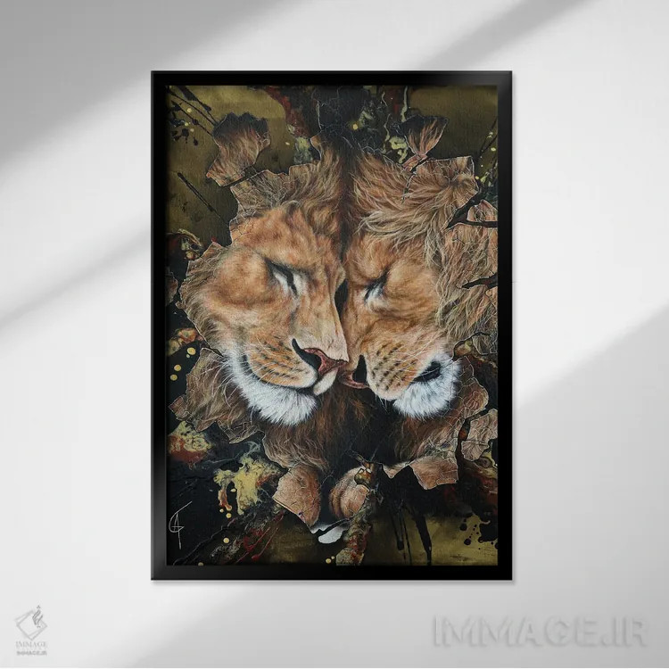 تابلو واناندوآ اثر آناگرُز - نمای قابدار مشکی