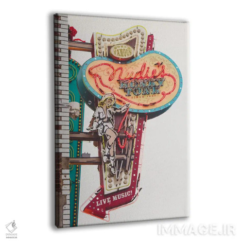 تابلو نئون نشویل ۳ اثر آن هادک - نمای پرسپکتیو محصول