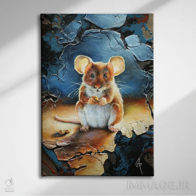 تابلو کیور (کاراکتر خراب انتهای عنوان) اثر آناگرُز - نمای روبهرو روی دیوار