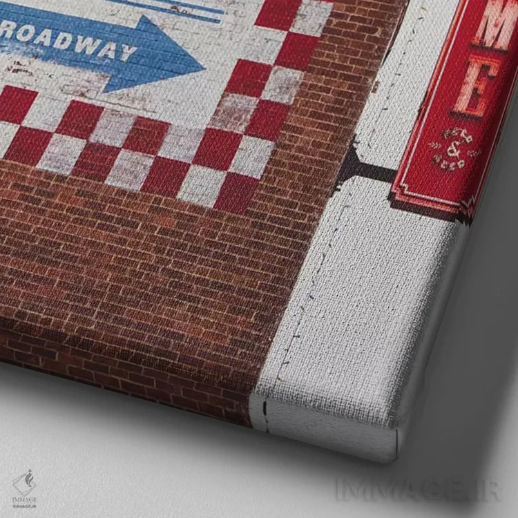 تابلو آکمی فید اند سید (فروشگاه/انبار آذوقه) اثر آن هادک - نمای نزدیک بافت بوم