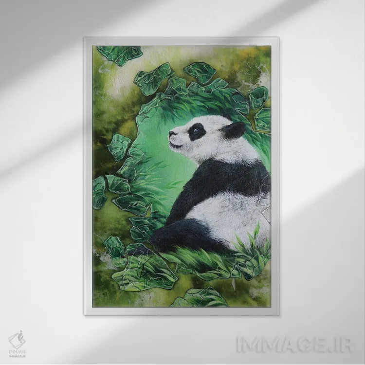 تابلو میمپی اثر آناگرُز - نمای قابدار سفید