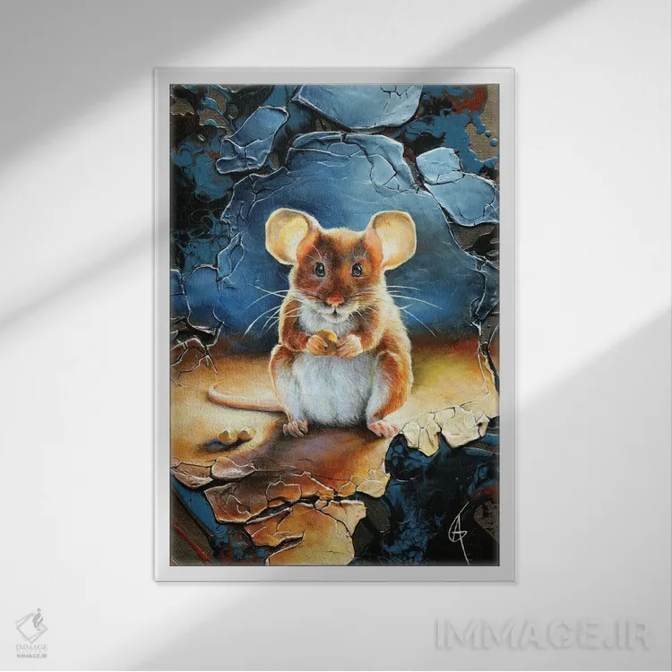 تابلو کیور (کاراکتر خراب انتهای عنوان) اثر آناگرُز - نمای قابدار سفید