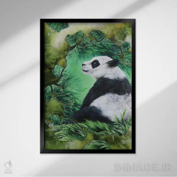 تابلو میمپی اثر آناگرُز - نمای قابدار مشکی