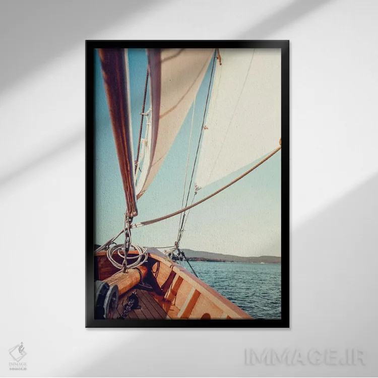 تابلو تعیین مسیر (یا: آغاز سفر) اثر آن هادک - نمای قابدار مشکی