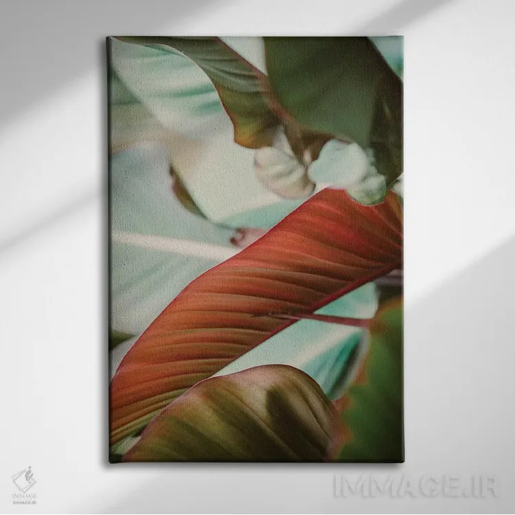 تابلو رنگهای گرمسیری اثر آن هادک - نمای روبهرو روی دیوار