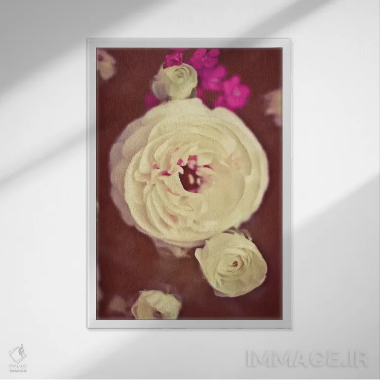 تابلو یک جایی در زمان اثر آن هادک - نمای قابدار سفید