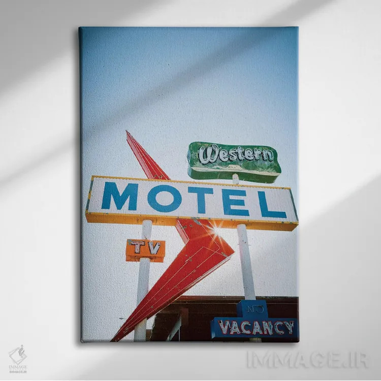 تابلو متل غربی اثر آن هادک - نمای روبهرو روی دیوار