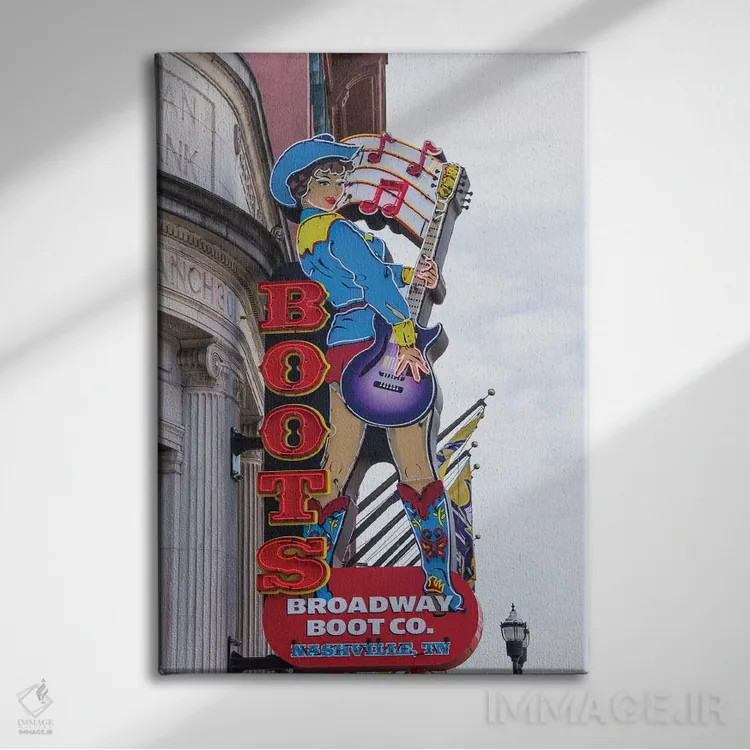 تابلو نشویل کلاسیک ۲ اثر آن هادک - نمای روبهرو روی دیوار