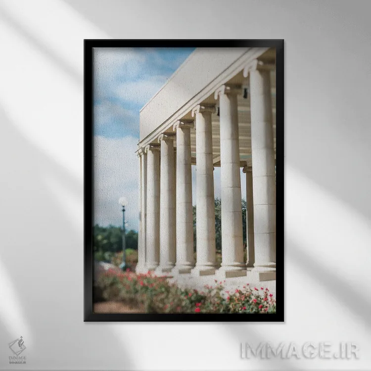 تابلو ستونبندی پارک شهری نیواورلئان (پریستایل) اثر آن هادک - نمای قابدار مشکی