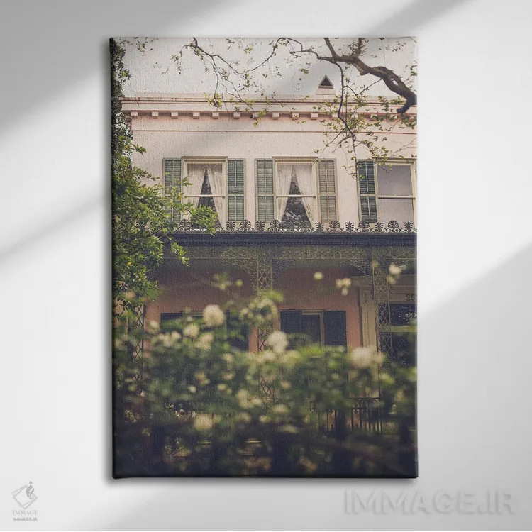 تابلو منطقه باغ عاشقانه نیواورلئان اثر آن هادک - نمای روبهرو روی دیوار