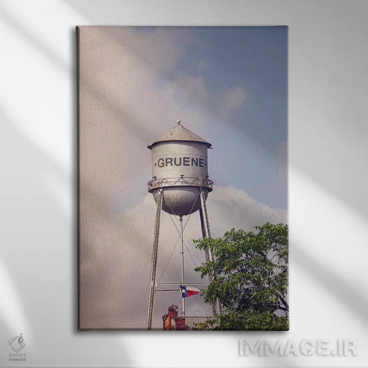 تابلو برج آب گروئن، تگزاس اثر آن هادک - نمای روبهرو روی دیوار