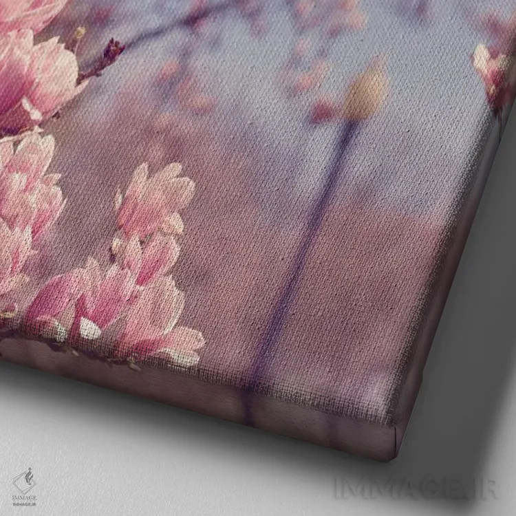 تابلو بهار در واشینگتن دیسی اثر آن هادک - نمای نزدیک بافت بوم