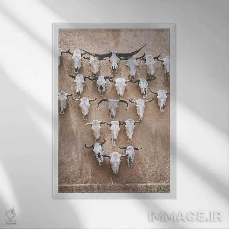 تابلو عکاسی آثار باستانی غرب در مارفا، تگزاس اثر آن هادک - نمای قابدار سفید