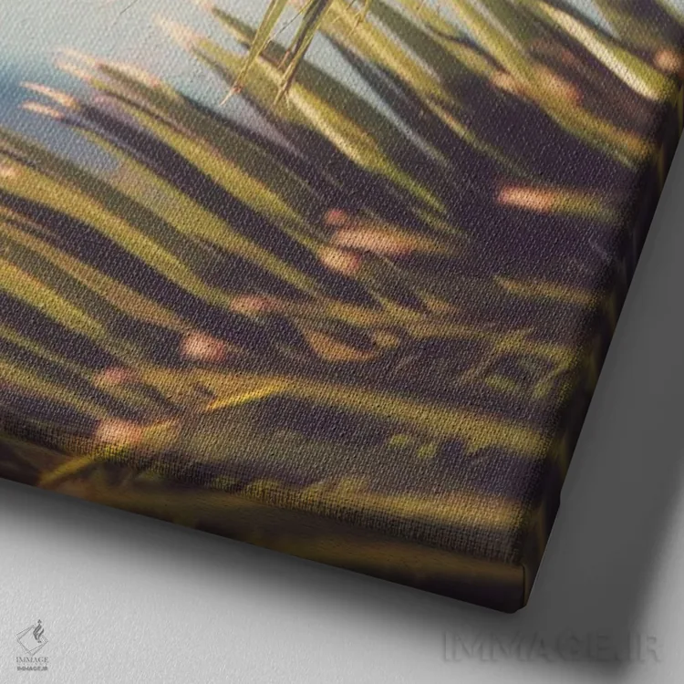 تابلو صبح در کی وست اثر آن هادک - نمای نزدیک بافت بوم