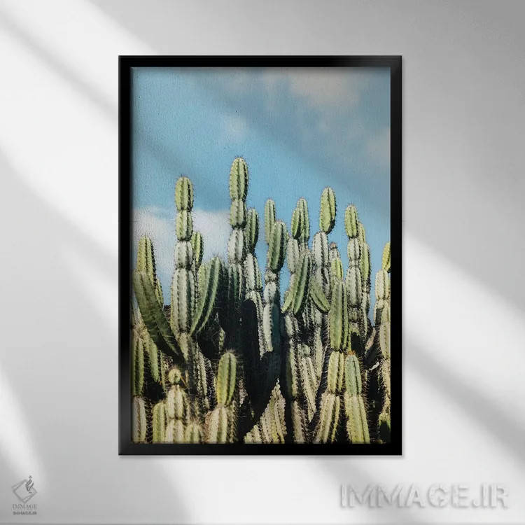 تابلو باغ بیابانی اثر آن هادک - نمای قابدار مشکی