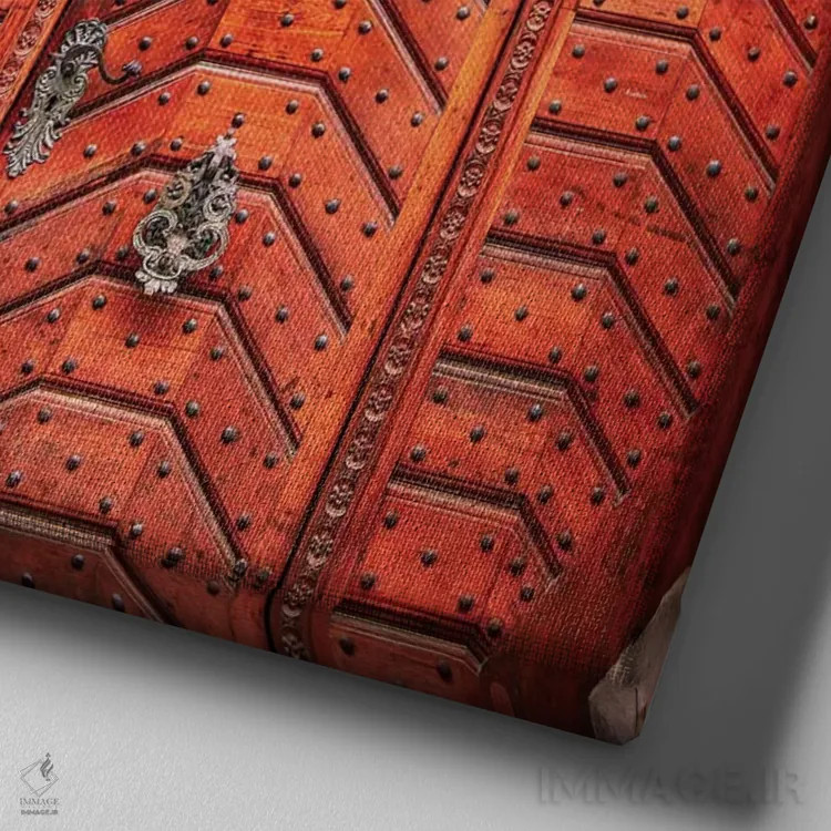 تابلو درهای پراگ اثر آن هادک - نمای نزدیک بافت بوم