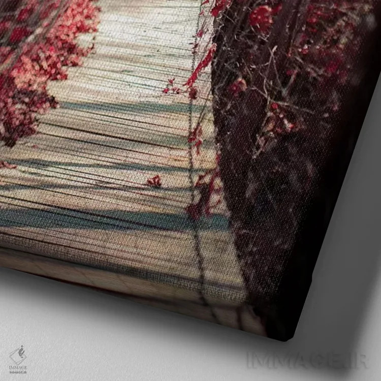 تابلو افسون اثر آن هادک - نمای نزدیک بافت بوم