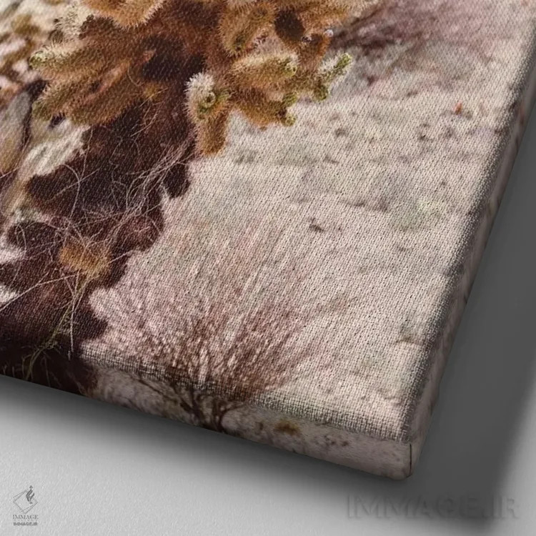 تابلو درخت جاشوا ۴ اثر آن هادک - نمای نزدیک بافت بوم