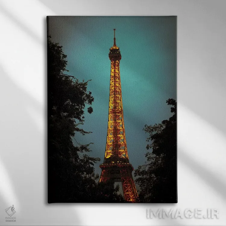 تابلو برج ایفل (فرانسه) اثر آن هادک - نمای روبهرو روی دیوار