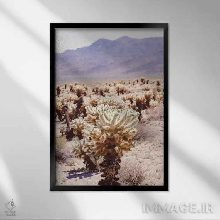 تابلو درخت جاشوا ۴ اثر آن هادک - نمای قابدار مشکی