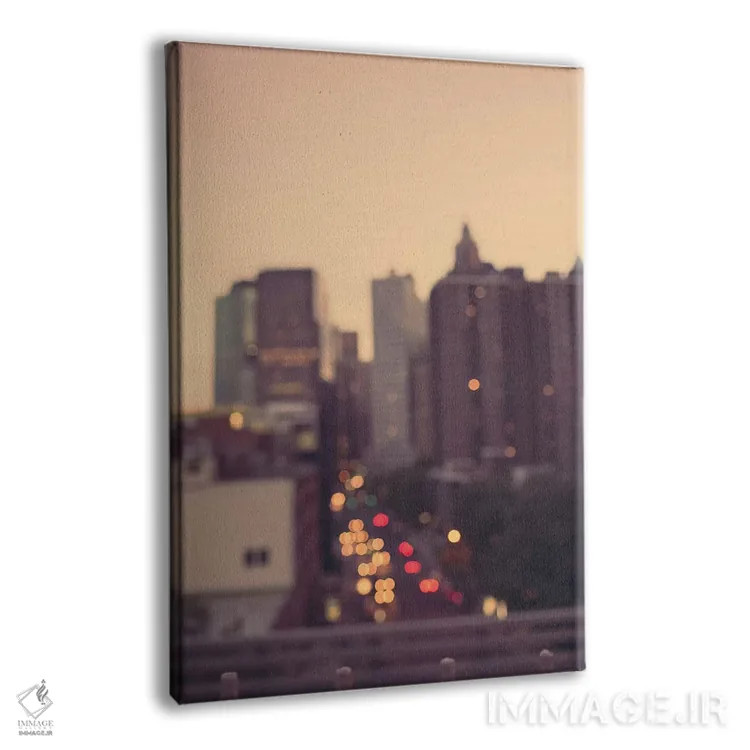 تابلو ساعت طلایی منهتن اثر آن هادک - نمای پرسپکتیو محصول