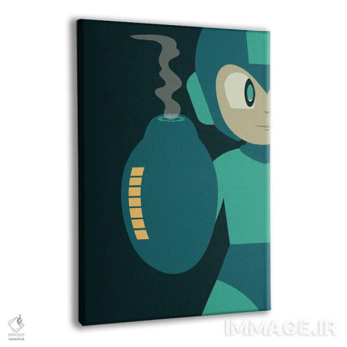 تابلو بمبافکن آبی (اشاره به شخصیت بازی یا هواپیما) اثر برگر بولت - نمای پرسپکتیو محصول