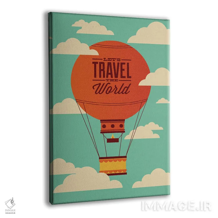 تابلو سفر به دور دنیا اثر برگر بولت - نمای پرسپکتیو محصول