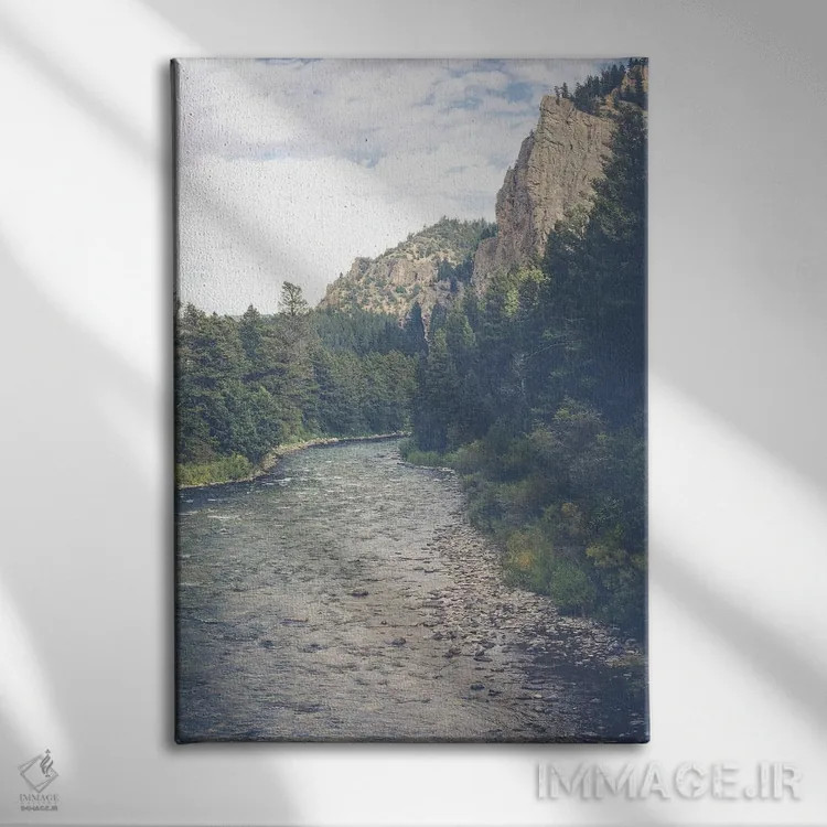 تابلو طبیعت وحشی مونتانا اثر آن هادک - نمای روبهرو روی دیوار