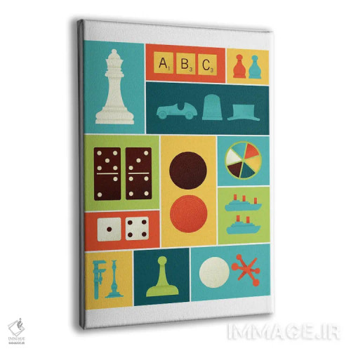 تابلو بازیهای کلاسیک رایانهای اثر برگر بولت - نمای پرسپکتیو محصول