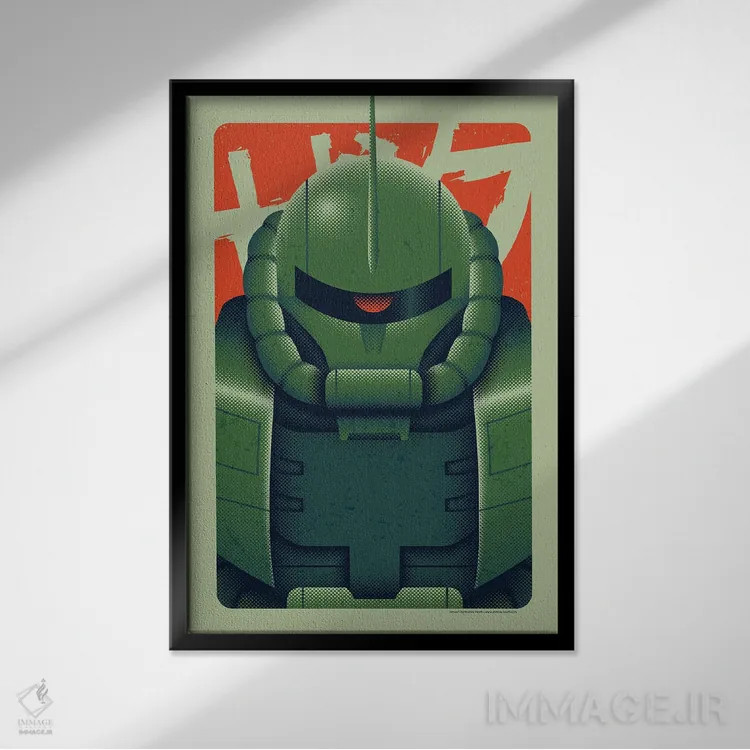 تابلو نوع دوم اثر برگر بولت - نمای قابدار مشکی