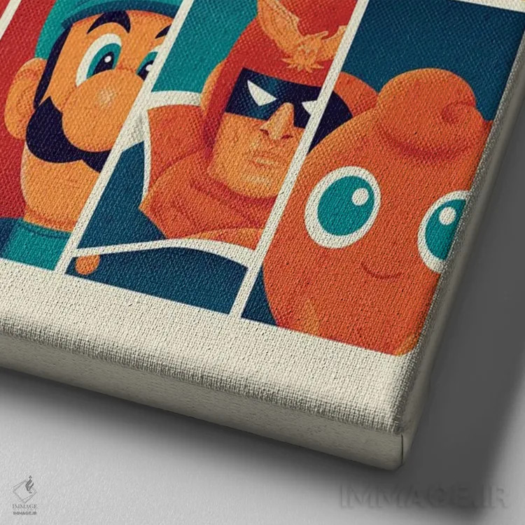 تابلو فارغالتحصیلان سال ۹۹ نسخه ۲ اثر برگر بولت - نمای نزدیک بافت بوم