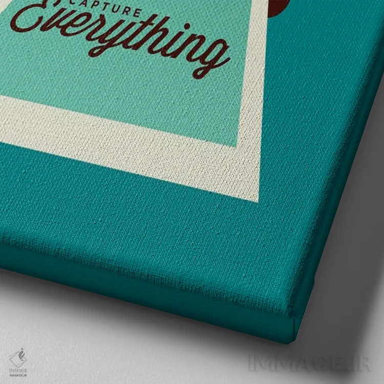 تابلو ثبت همه چیز (به تصویر کشیدن همه چیز) اثر برگر بولت - نمای نزدیک بافت بوم