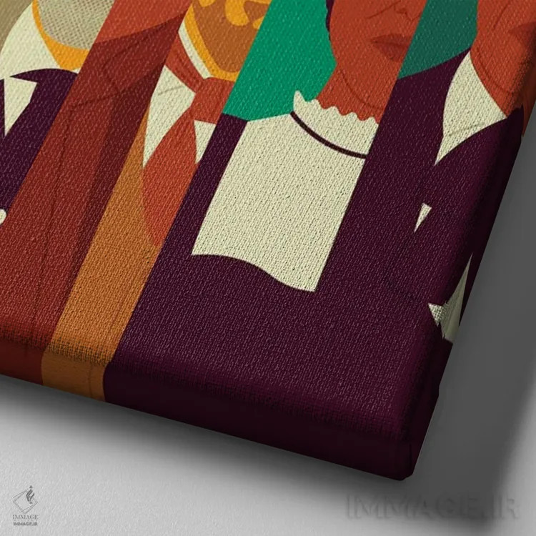 تابلو بدون زنجیر (آزاد) اثر برگر بولت - نمای نزدیک بافت بوم