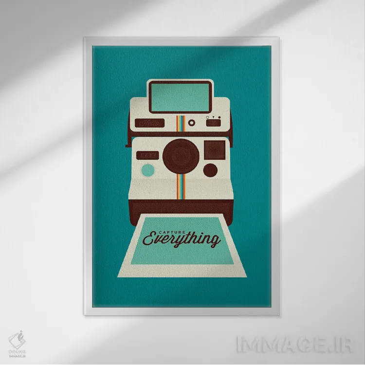 تابلو ثبت همه چیز (به تصویر کشیدن همه چیز) اثر برگر بولت - نمای قابدار سفید