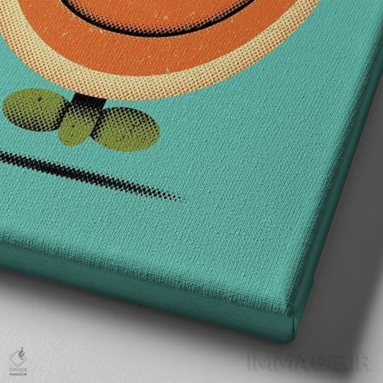 تابلو تراریوم دلقک اثر برگر بولت - نمای نزدیک بافت بوم