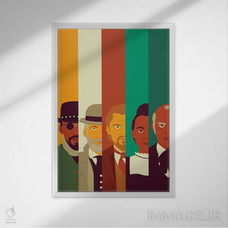 تابلو بدون زنجیر (آزاد) اثر برگر بولت - نمای قابدار سفید