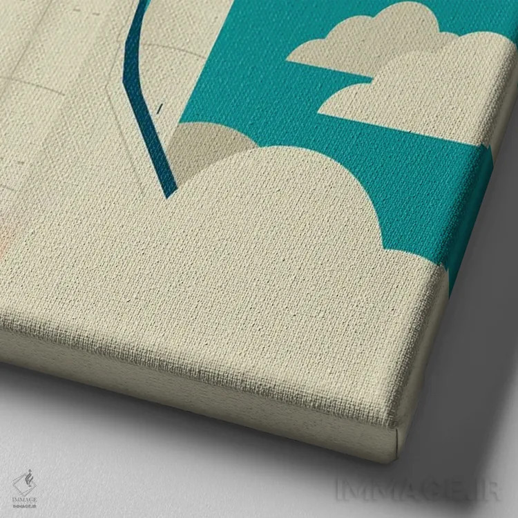 تابلو کشف فضا اثر برگر بولت - نمای نزدیک بافت بوم